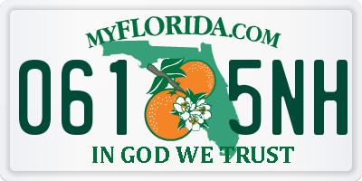 FL license plate 0615NH