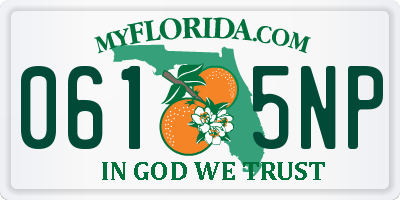 FL license plate 0615NP