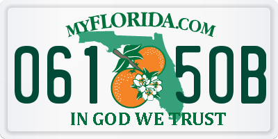 FL license plate 0615OB
