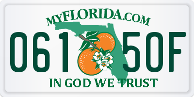 FL license plate 0615OF