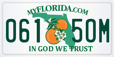 FL license plate 0615OM