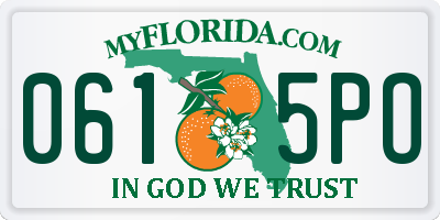 FL license plate 0615PO