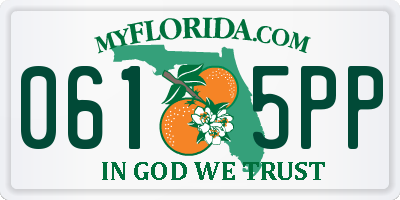 FL license plate 0615PP