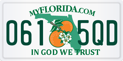 FL license plate 0615QD