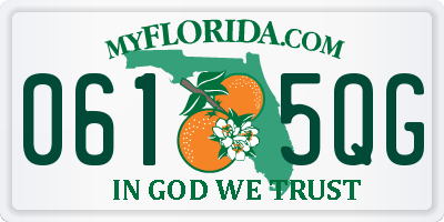 FL license plate 0615QG