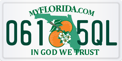 FL license plate 0615QL