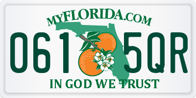 FL license plate 0615QR