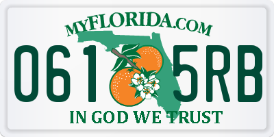 FL license plate 0615RB