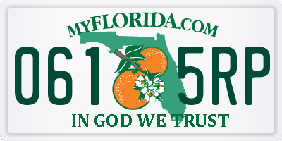 FL license plate 0615RP