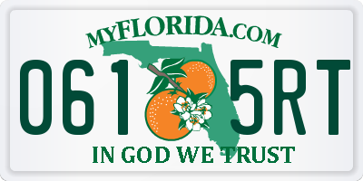 FL license plate 0615RT