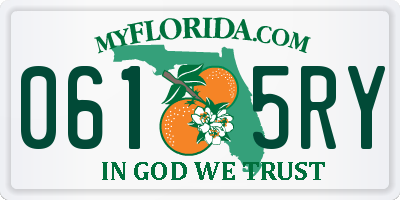 FL license plate 0615RY