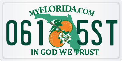 FL license plate 0615ST