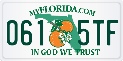 FL license plate 0615TF