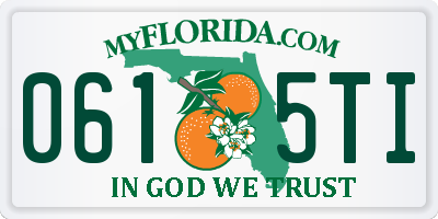 FL license plate 0615TI