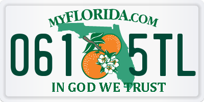 FL license plate 0615TL