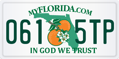 FL license plate 0615TP