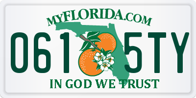 FL license plate 0615TY