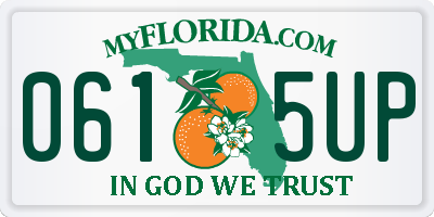 FL license plate 0615UP