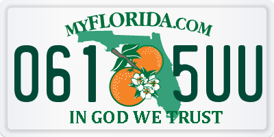 FL license plate 0615UU