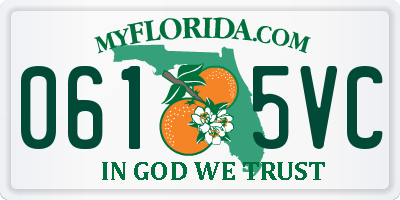 FL license plate 0615VC