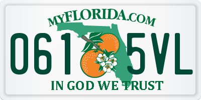 FL license plate 0615VL