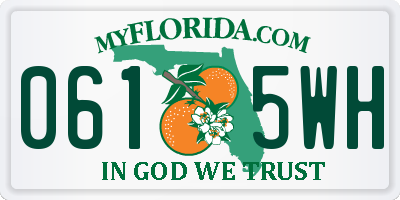 FL license plate 0615WH