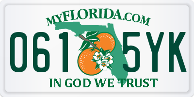 FL license plate 0615YK