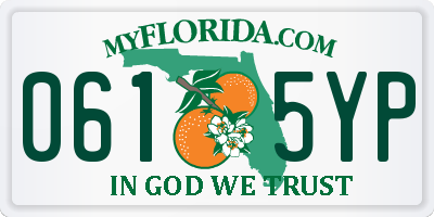 FL license plate 0615YP