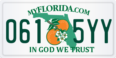 FL license plate 0615YY