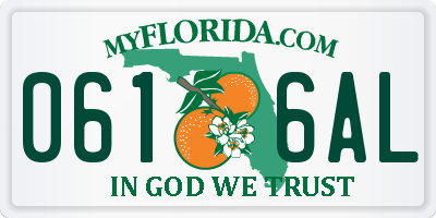 FL license plate 0616AL