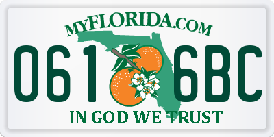 FL license plate 0616BC