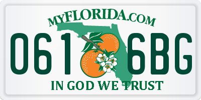 FL license plate 0616BG