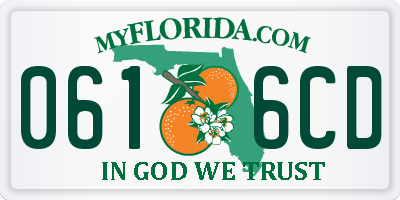 FL license plate 0616CD