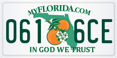 FL license plate 0616CE