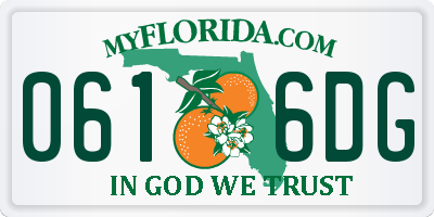 FL license plate 0616DG