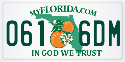 FL license plate 0616DM