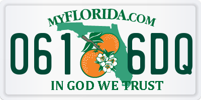 FL license plate 0616DQ