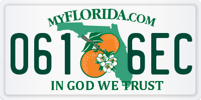 FL license plate 0616EC