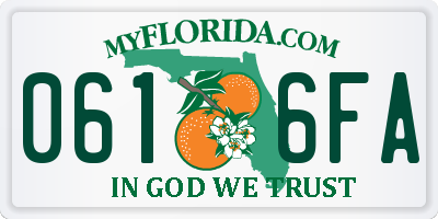 FL license plate 0616FA