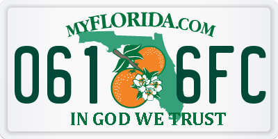 FL license plate 0616FC