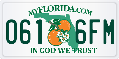 FL license plate 0616FM
