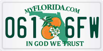FL license plate 0616FW
