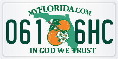 FL license plate 0616HC
