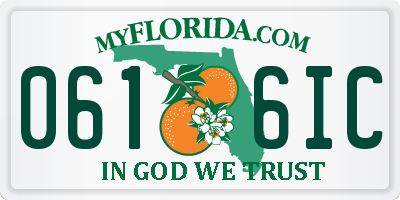 FL license plate 0616IC
