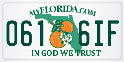 FL license plate 0616IF