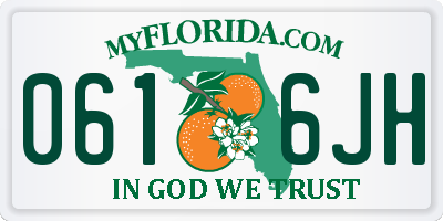 FL license plate 0616JH