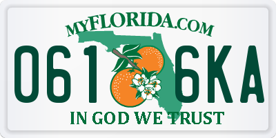 FL license plate 0616KA