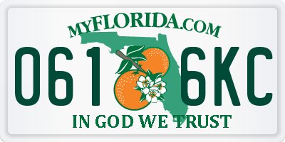 FL license plate 0616KC