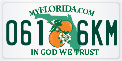 FL license plate 0616KM