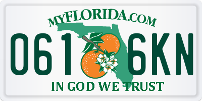 FL license plate 0616KN